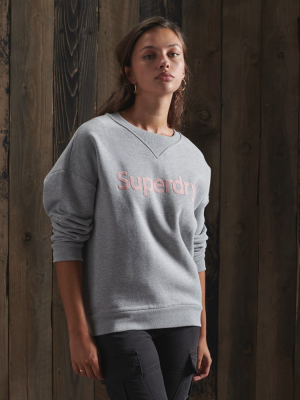 Regular Flock Crew Sweatshirt