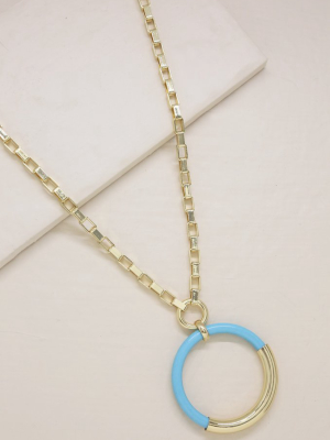 Turquoise Cove 18k Gold Plated Pendant Necklace