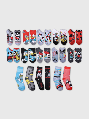 Women's Mickey Mouse & Friends 15 Days Of Socks Advent Calendar - Assorted Colors 4-10