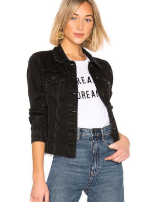 Blank Nyc Denim Trucker Jacket Ghosted