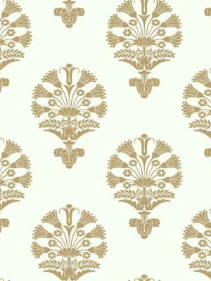 Luxor Wallpaper In Gold From The Silhouettes Collection By York Wallcoverings