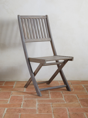 Folding Teak Side Chair