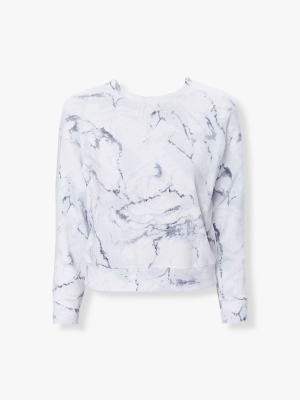 Girls Marble Print Pullover (kids)