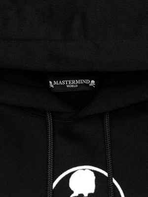 Mastermind World Flocked Popover Sweatshirt - Black