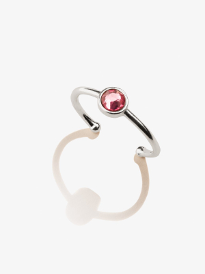 Rose Birthstone Ring, October