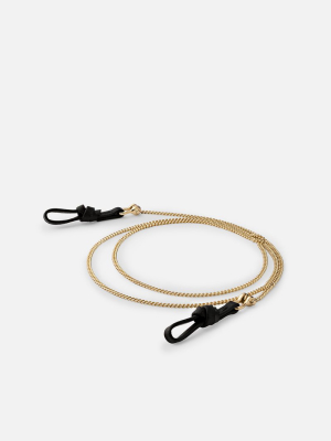 Cuban Link Sunglass Chain, Gold Vermeil