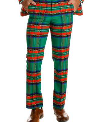 The Dirty Dangerfield | Green Plaid Christmas Pant