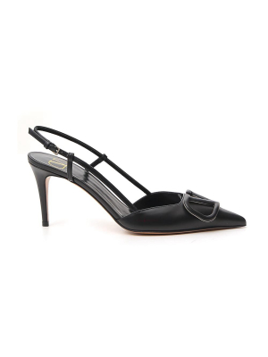 Valentino Vlogo Slingback Pumps