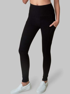 Recycled Legging With Pockets - Onyx