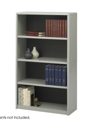 Steel 4-shelf Valuemate Economy Steel Bookcase In Grey - Safco