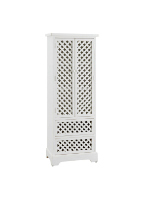 Colville Tall Cabinet White - Powell Company