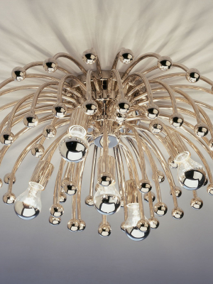 Anemone Flush Mount Polished Nickel