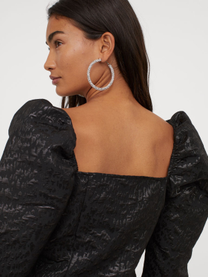 Jacquard-weave Top