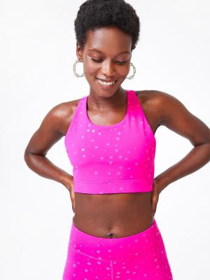 Terez Pink Mini Star Sports Bra