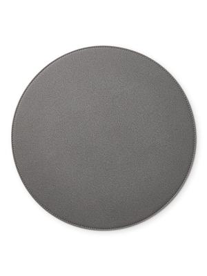 Faux Shagreen Round Placemat