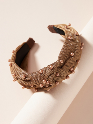 Blaise Embellished Knotted Headband