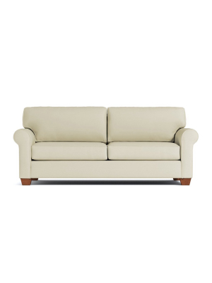 Lafayette Queen Size Sleeper Sofa :: Leg Finish: Pecan / Sleeper Option: Deluxe Innerspring Mattress