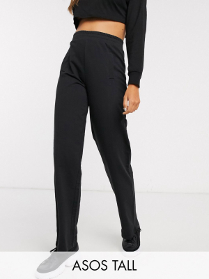 Asos Design Tall Straight Leg Jogger In Organic Cotton