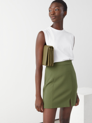 Tailored Mini Skirt