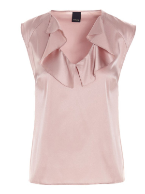 Pinko Ruffled Sleeveless Blouse