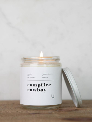 Campfire Cowboy Candle 8 Oz.