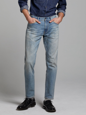 Slim Fit Stretch Jean In Faded Wash