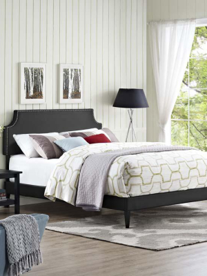 Conner King Platform Bed With Round Splayed Legs