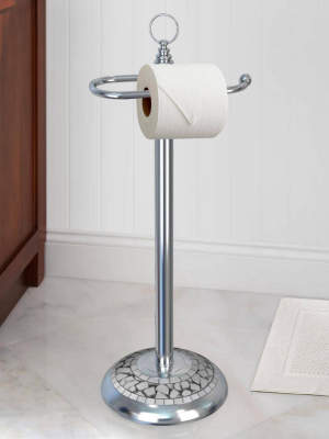 Freestanding Toilet Tissue Holder Chrome - Nu Steel