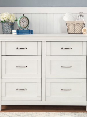 Wesley Farmhouse 6-drawer Assembled Double Dresser