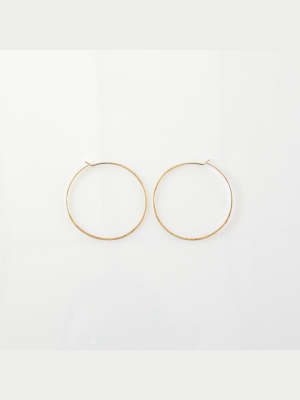 Basic Hoops Round, Goldfill