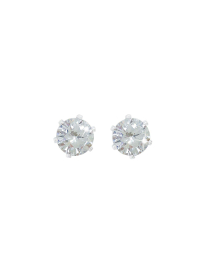 Clear Stone Stud Earrings