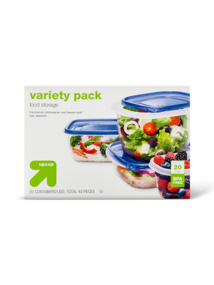 Snap And Store Variety Pack Food Storage Container - 20ct/32oz - Up&up™