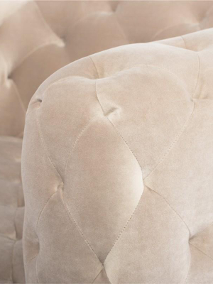 Nuevo Tufty Single Seat Sofa - Nude