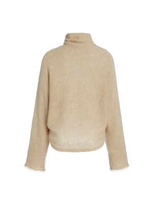 Wool-cashmere Turtleneck Sweater