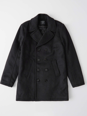 Wool-blend Peacoat