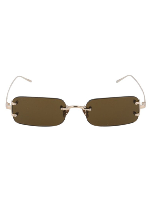 Linda Farrow Taylor Rectangular Frame Sunglasses