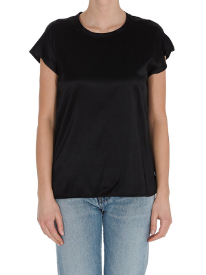 Pinko Crewneck Satin T-shirt