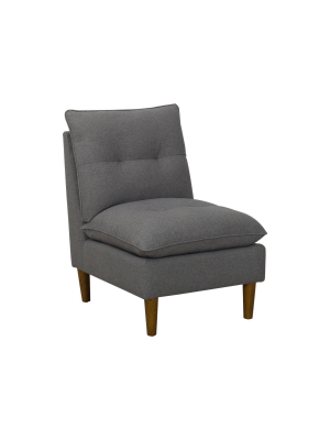 Pillowtop Accent Chair Gray - Homepop