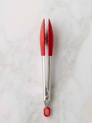 Williams Sonoma Stainless-steel Silicone Tongs