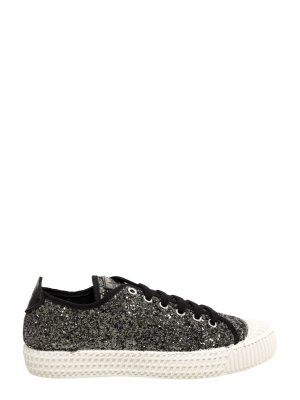 Car Shoe Glittered Low-top Sneakers