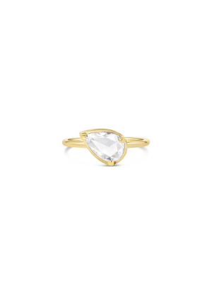 Pear Rose Cut Ring - 1.06 Ct