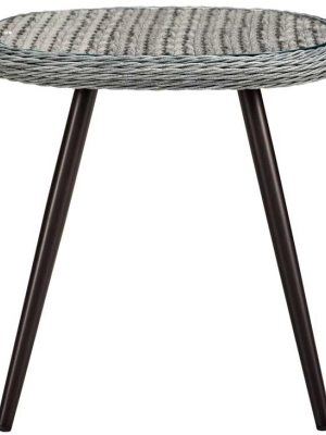 Endeavor Outdoor Patio Wicker Rattan Side Table