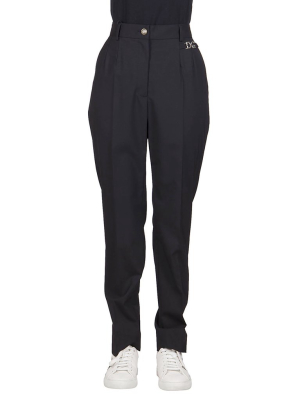 Dolce & Gabbana Logo Plaque Tailored Trousers