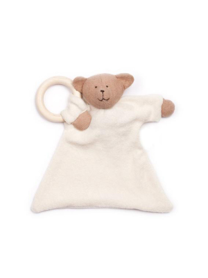 Nanchen Natur Organic Blanket Ring Teether · Bear