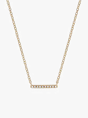 Diamond Mini Bar Necklace