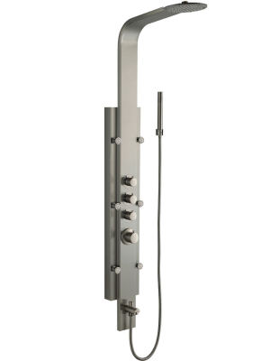 Vigo Vg08008 Mateo Shower Panel System With Hose - Stainless Steel