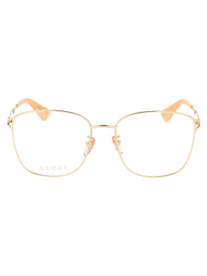 Gucci Eyewear Rectangular Frame Glasses