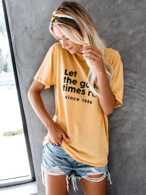 Let The Good Times Roll Cotton Blend Tee