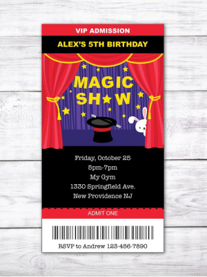 Magic Show Invitation - Digital