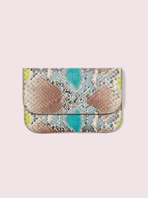 Python-embossed Pouch